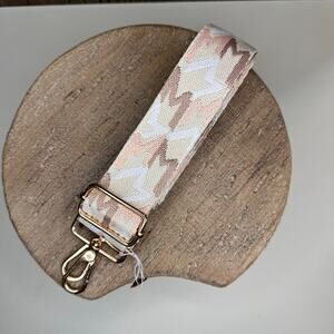 Pink White Purse Strap Crossbody Bag Guitar Strap NEW FAST SHIP
